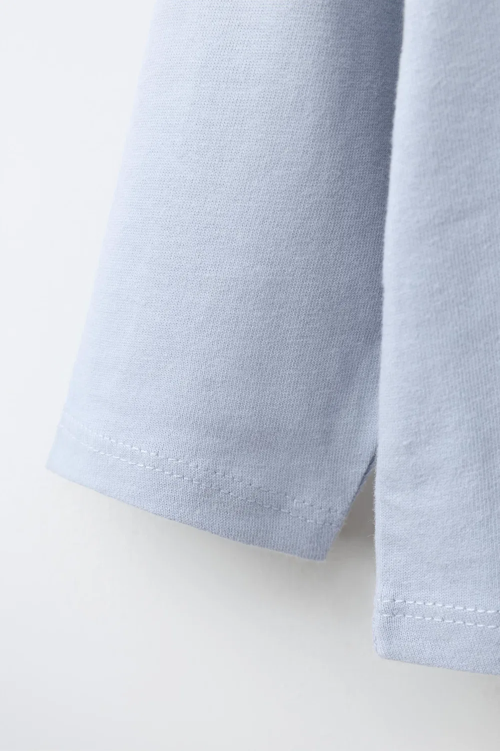 Футболка с вышивкой ZARA, Sky blue — фото 4