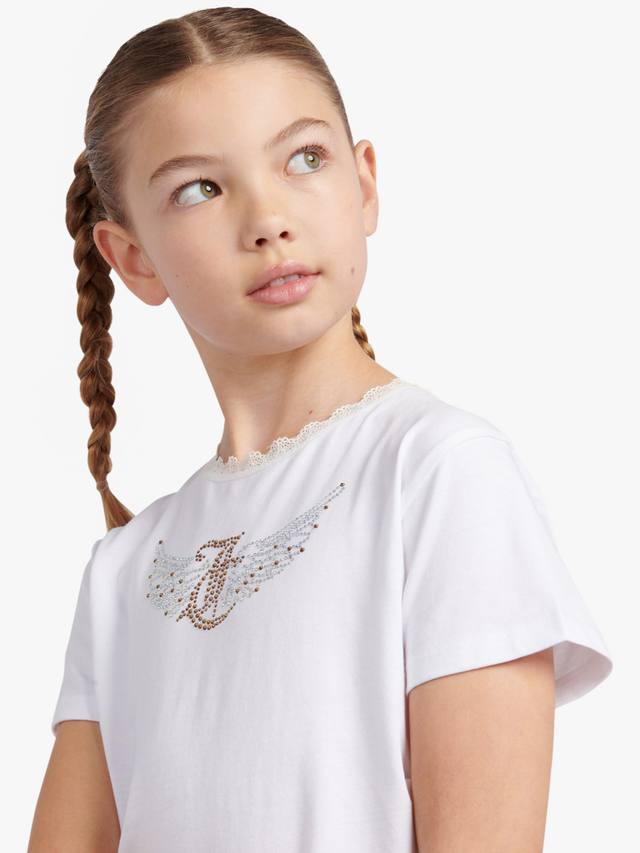 Детская футболка Angel Juicy Couture, Bright White — фото 4