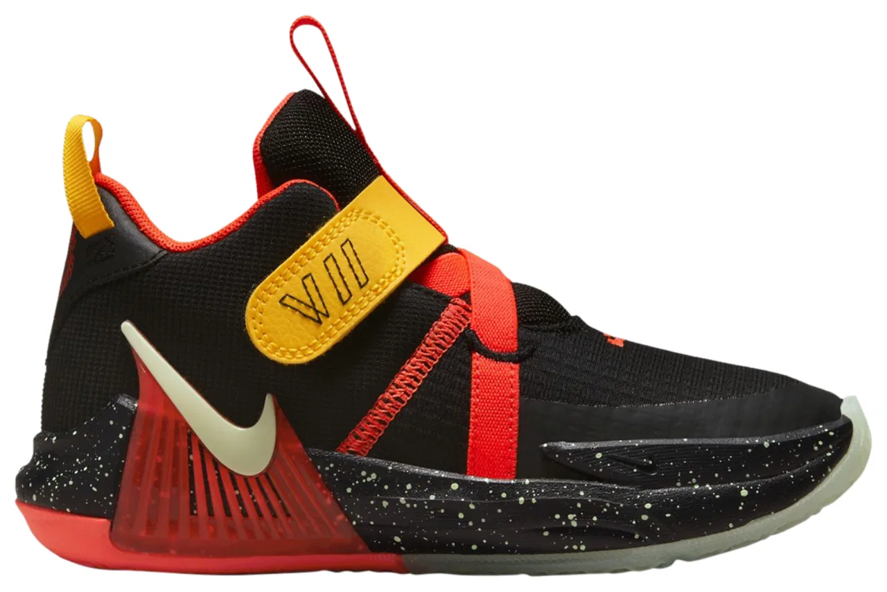 Баскетбольные кроссовки для мальчиков Witness VII Nike, цвет Black/Barely Volt/Crimson