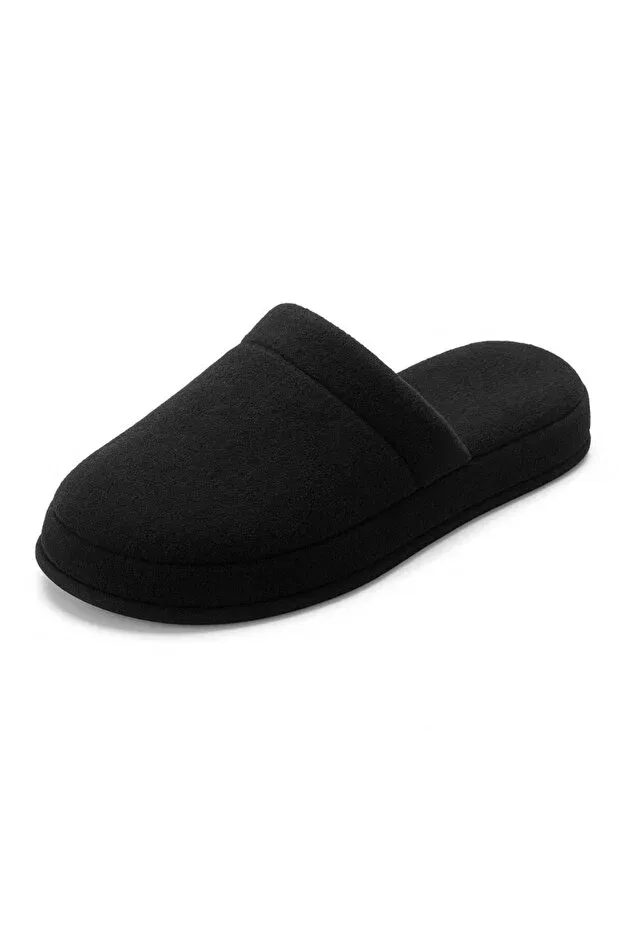 Детские тапочки из махры без застежек Bidoluhobi, Black