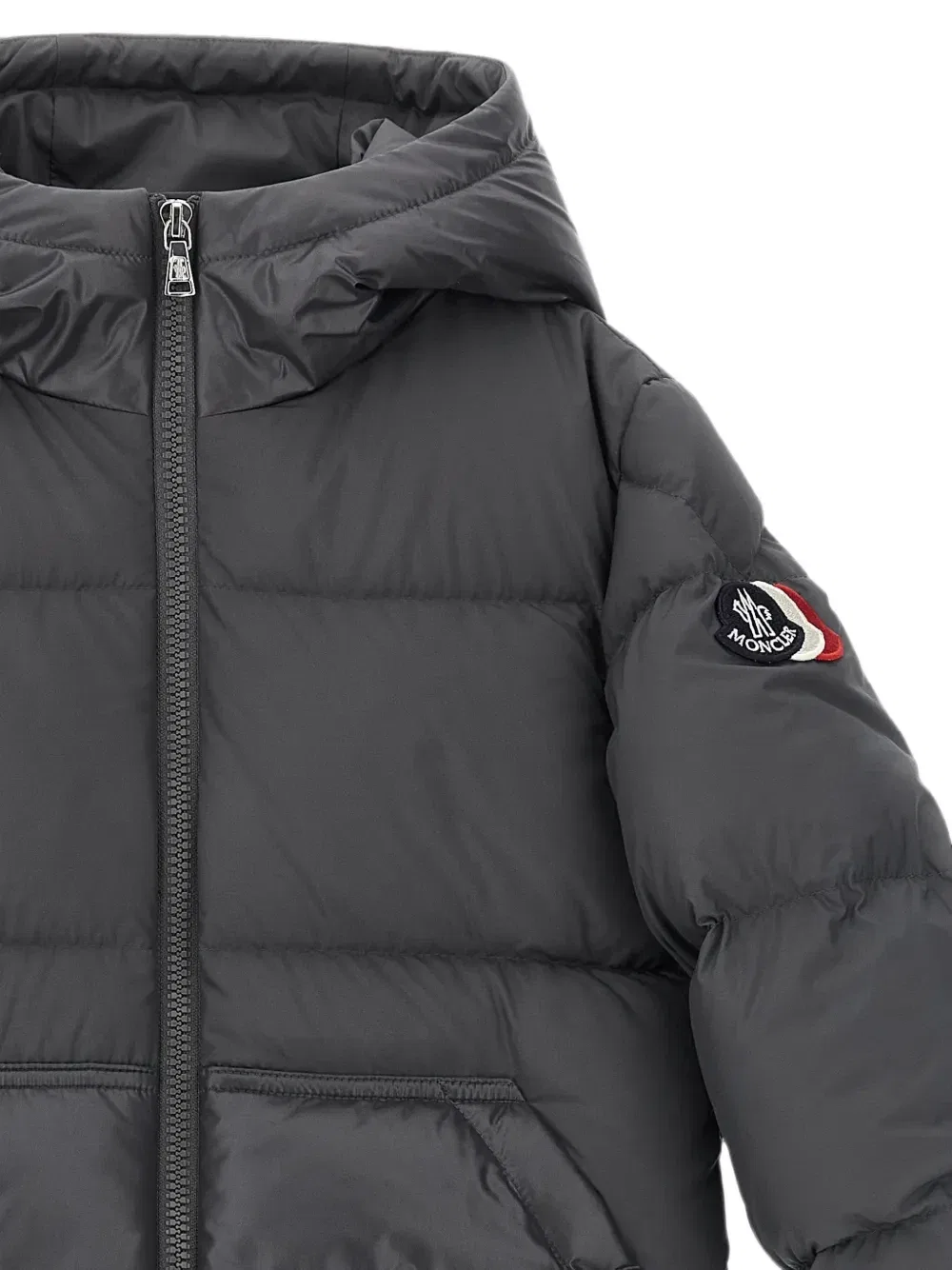 Стеганая пуховая куртка Barin Moncler Enfant, серый — фото 3