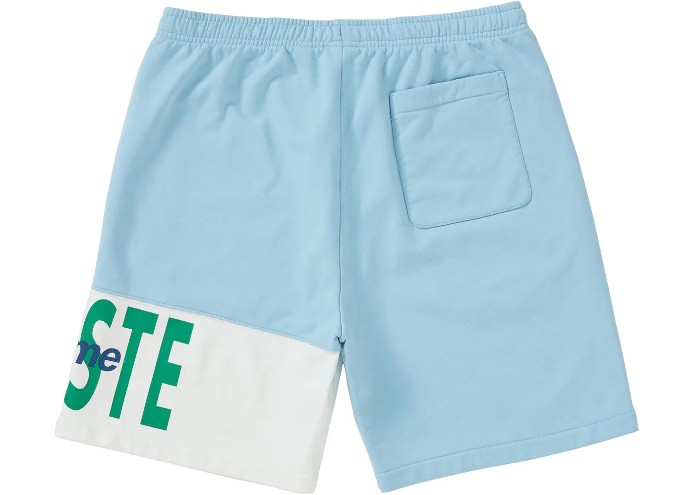 Мужские шорты с панельным логотипом Supreme LACOSTE, Light Blue — фото 2