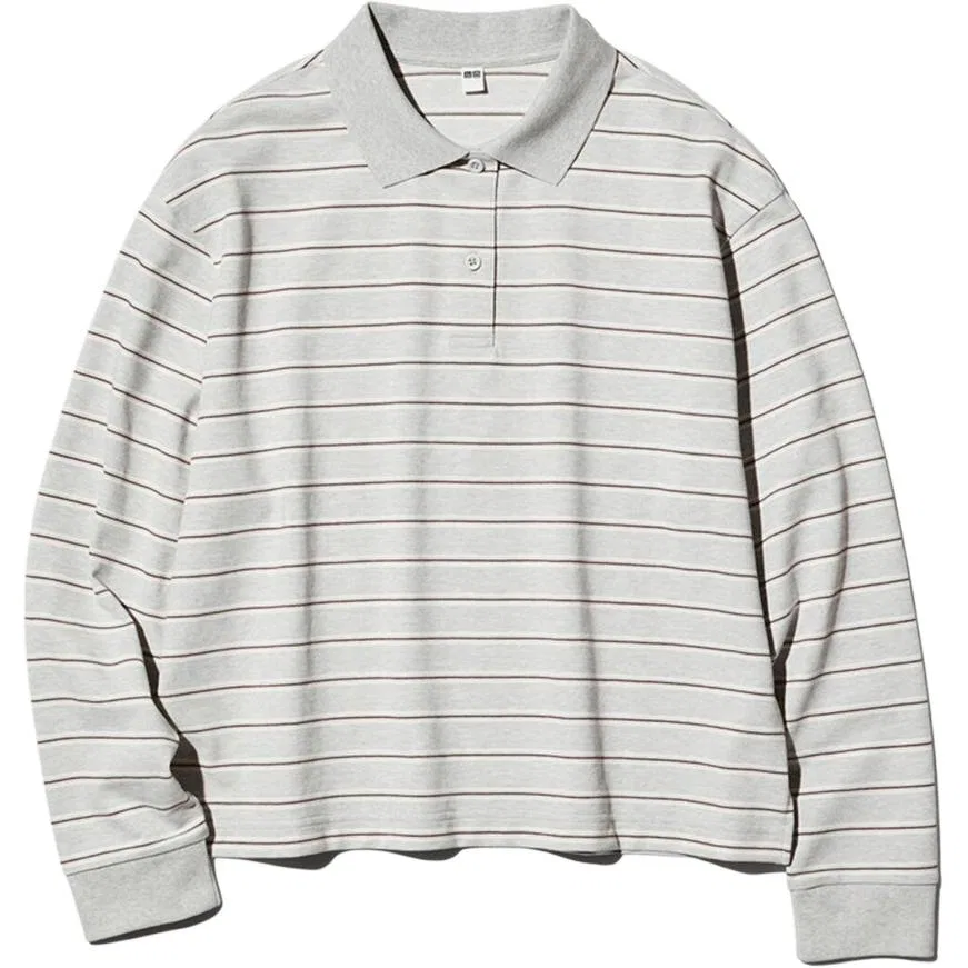 Женское поло с коротким рукавом SS26, UNIQLO, Gray