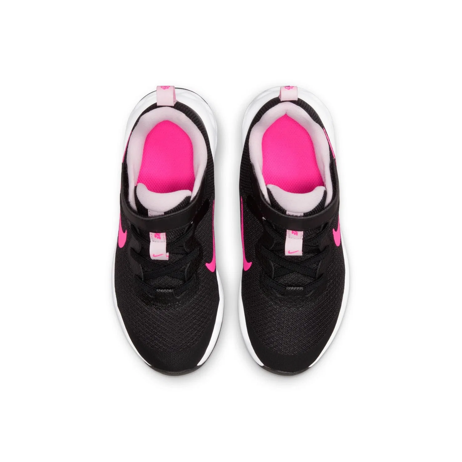 Детские кроссовки для мальчиков без каблука Revolution 6 NIKE, Black Hyper Pink Pink Foam — фото 3