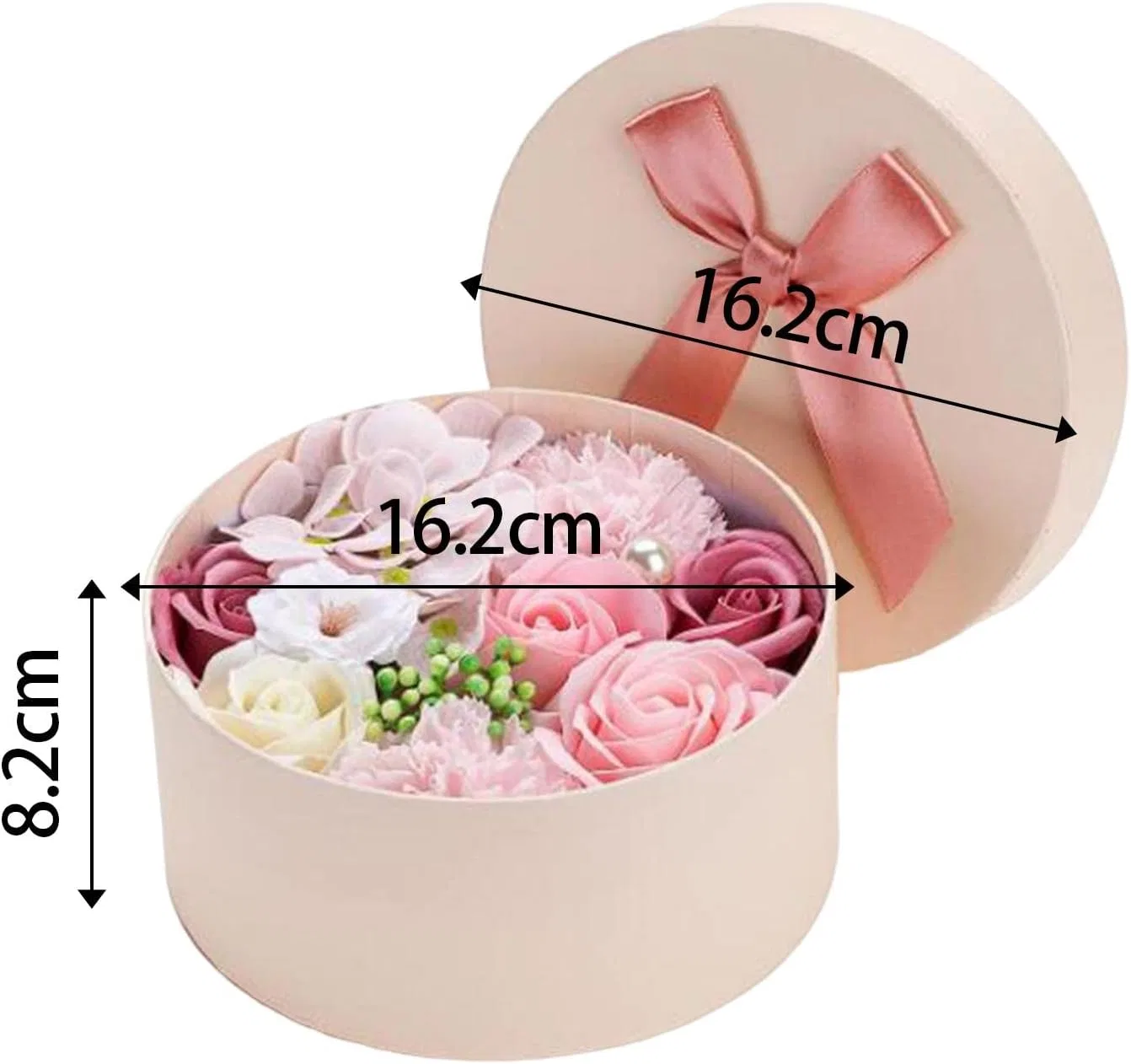 Твердое мыло в виде роз, Ysyqkn, набор из 1 штуки, 16,2x16,2x8,2 см, Rosa — фото 3