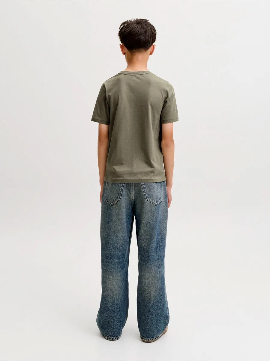 Детская футболка Jack & Jones Junior 'JJAVERY', серо-коричневый/грязно-коричневый цвет — фото 4