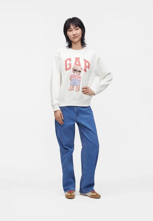 Толстовка Gap, белый/розовый — фото 2