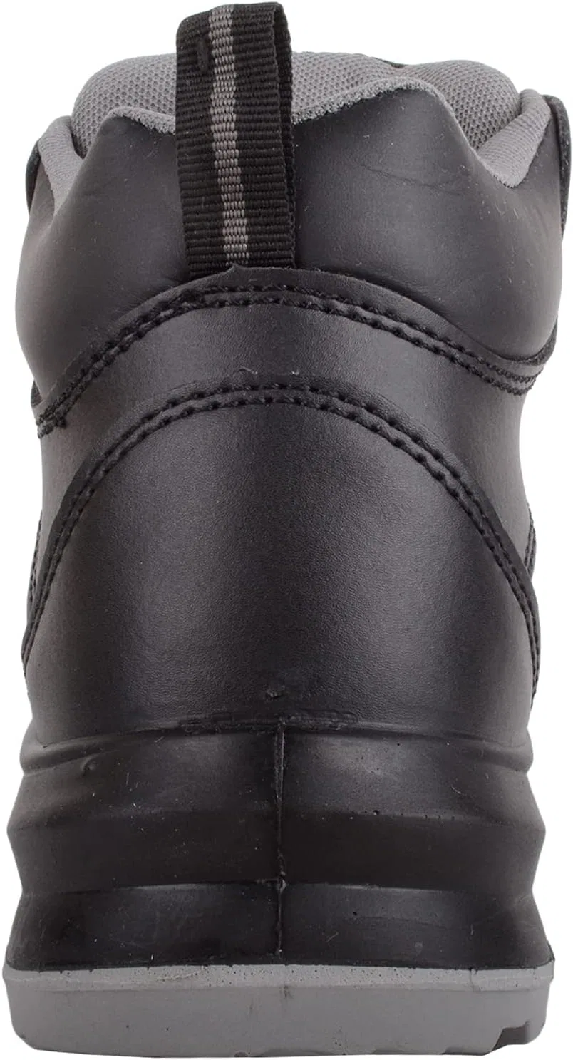 Мужские рабочие, строительные, лабораторные походные ботинки Absolute Footwear со стальным носком, шнуровкой и противоскользящим покрытием, Black — фото 3