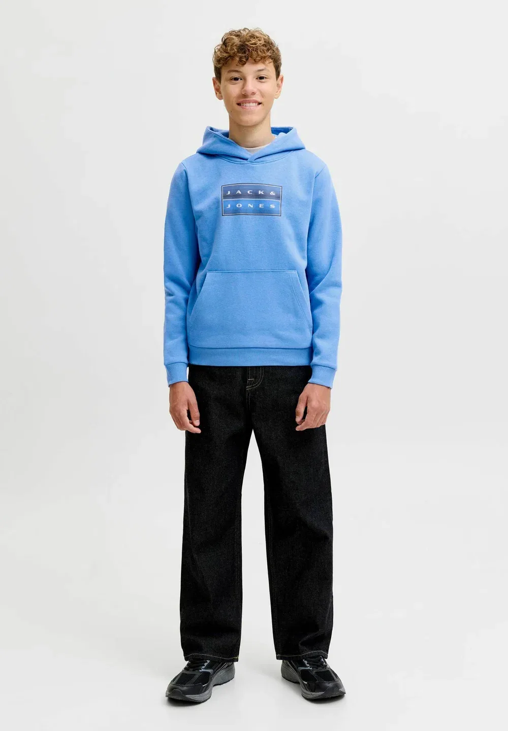 Толстовка, толстовка для подростков - худи Jack & Jones Junior, Campanula