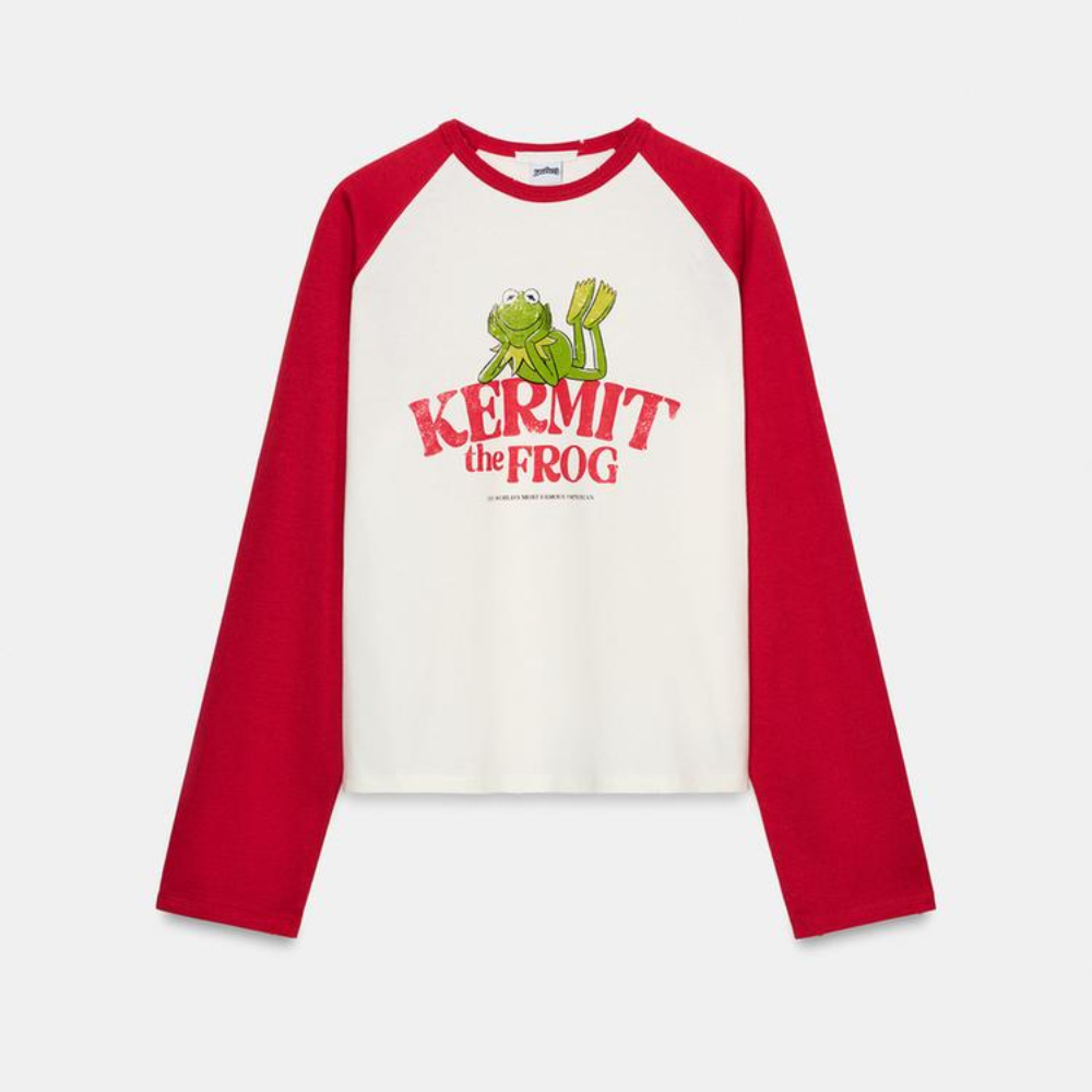 

Футболка Zara The Muppets Disney Long Sleeve, белый/красный