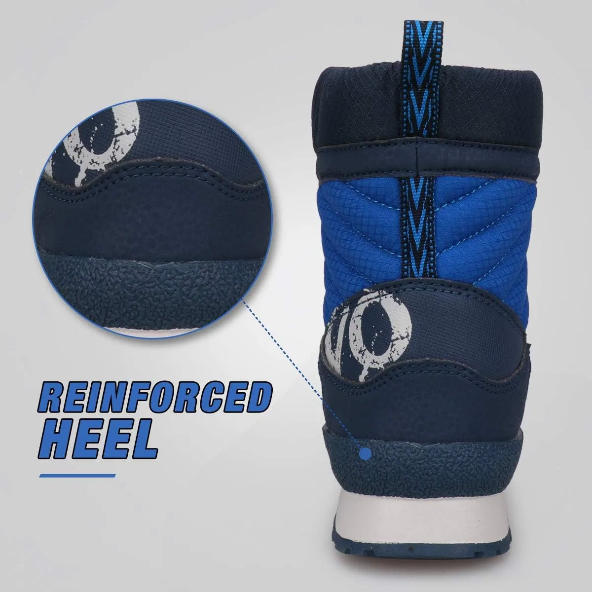 Детские зимние ботинки для мальчиков водонепроницаемые UOVO, Navy Blue — фото 4