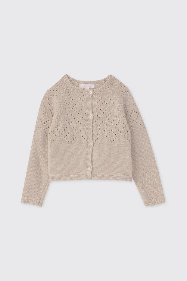 Детский вязаное кардиган для новорожденных Patachou Panço, Beige