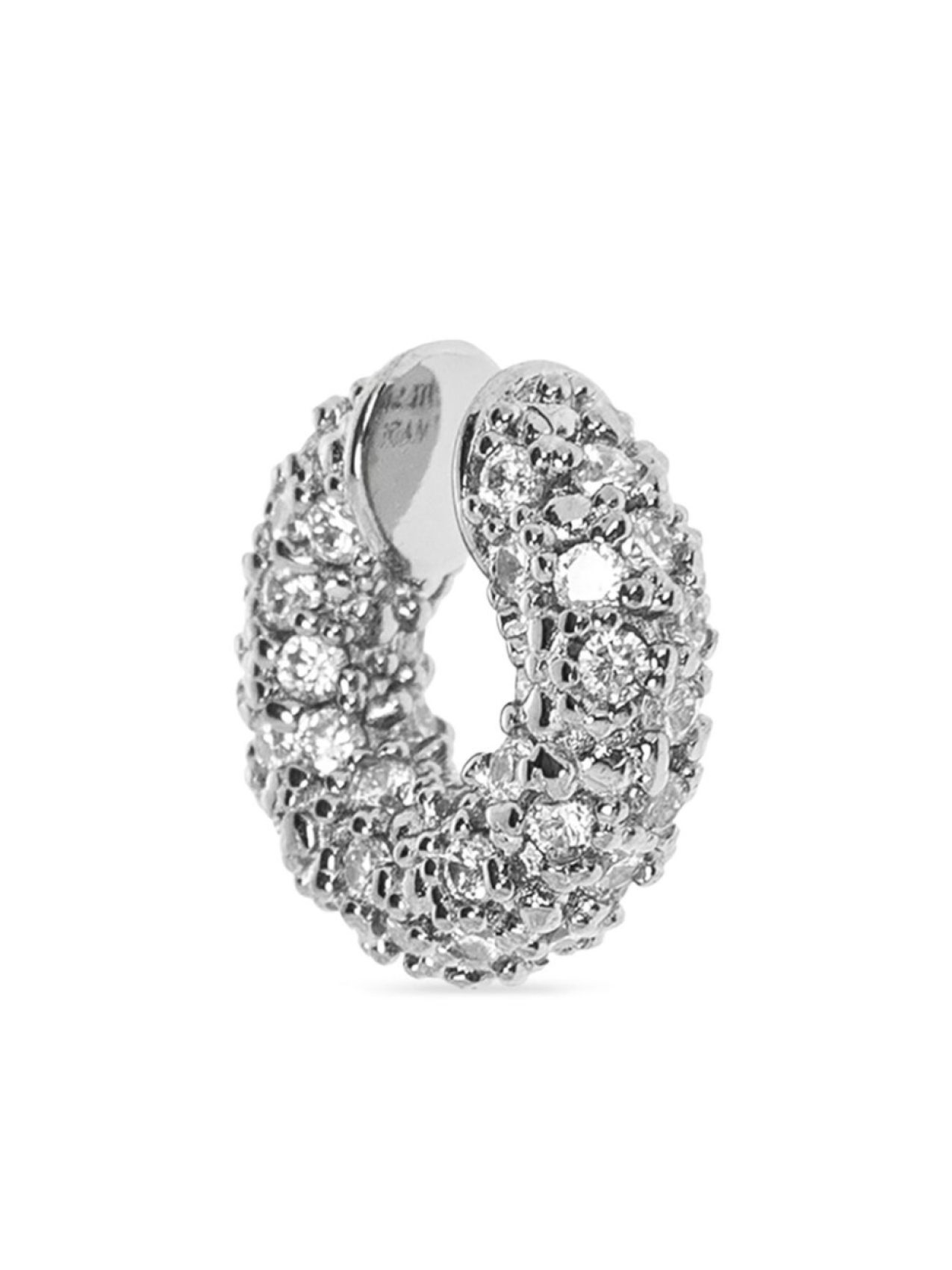 

Серьга-кафф из кубического циркония Jil Sander, серебряный
