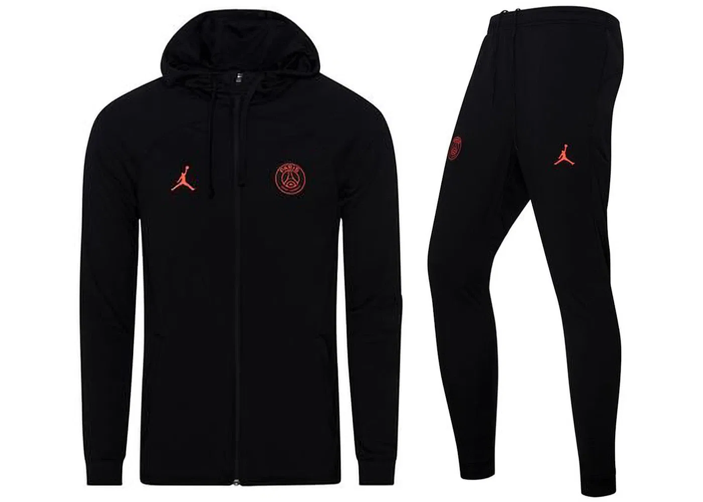 Мужской спортивный костюм Nike Jordan Paris Saint Germain Strike Tracksuit, Черный