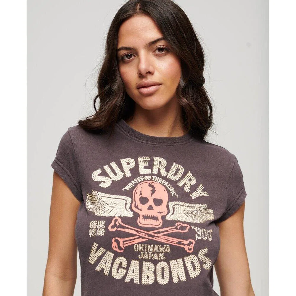 Мужская футболка с длинным рукавом Superdry, Черный — фото 4