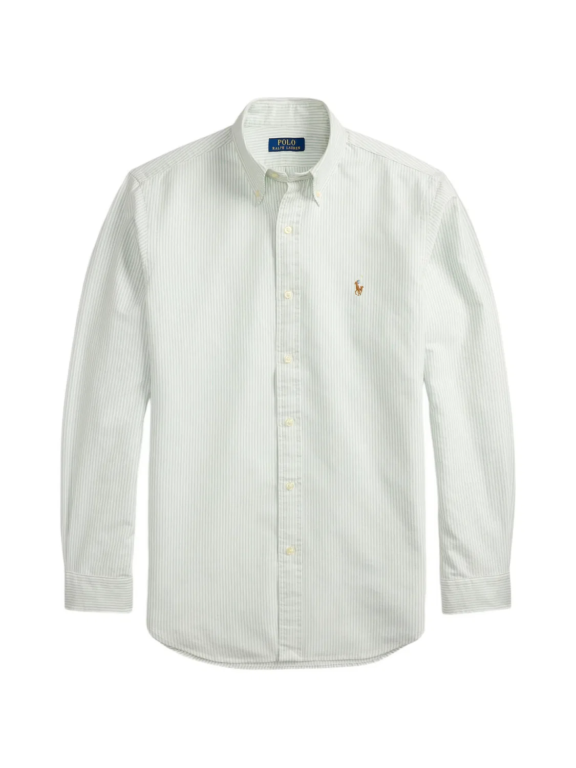 Рубашка-оксфорд в полоску, белая Polo Ralph Lauren, белый
