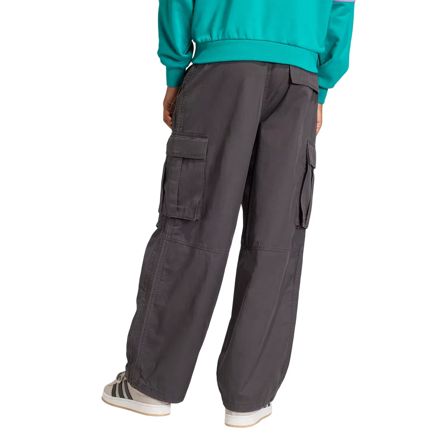 Мужские брюки Original Wide Leg Cargo Pants Asia Sizing 'Grey' adidas, серый — фото 2