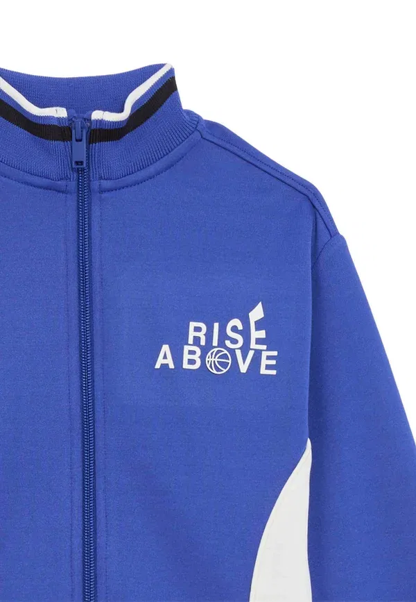 Худи с принтом Sporty slogan zip Marks & Spencer, синий — фото 3