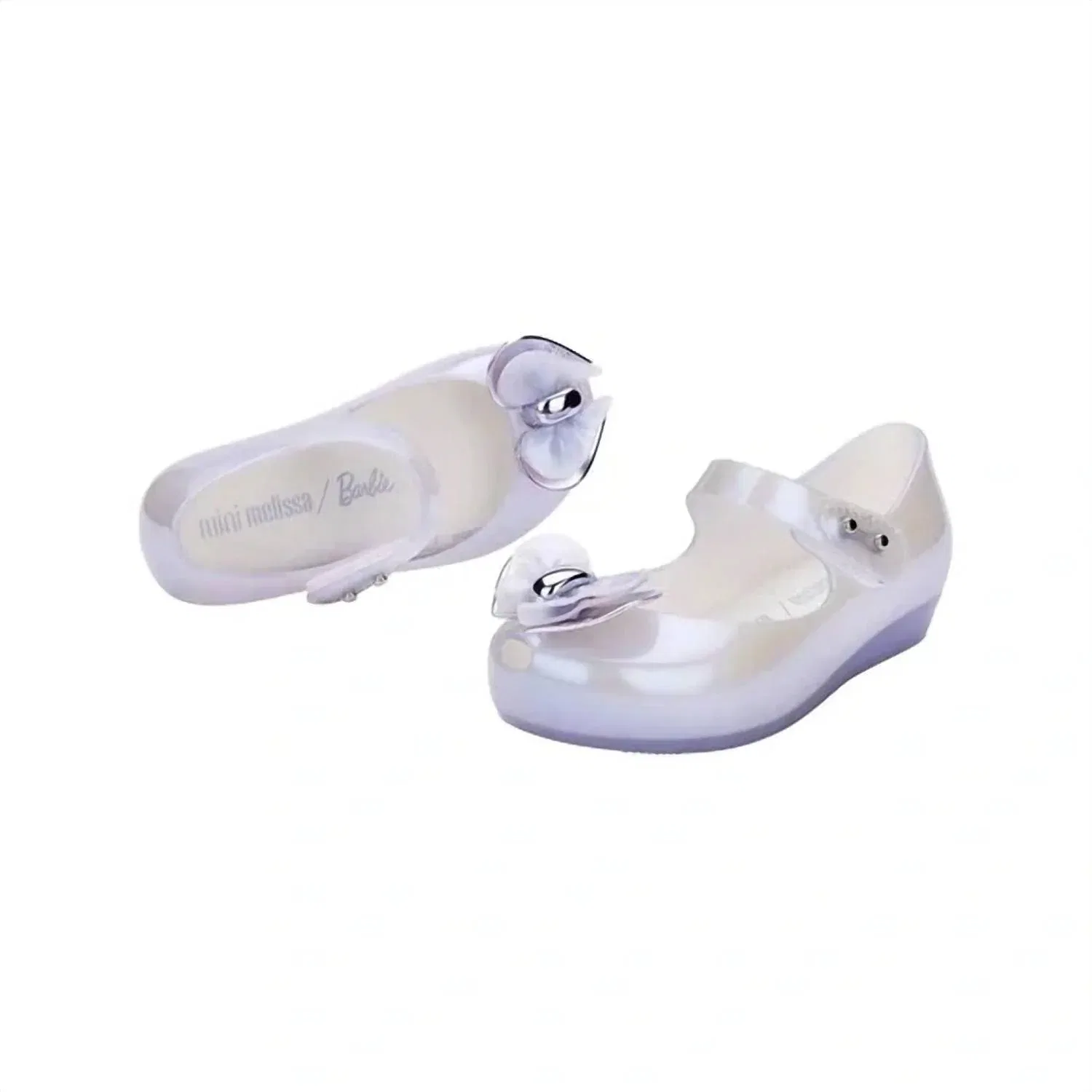 Детские сандалии для девочек с дизайном Barbie Ultragirl Mini Melissa, Pearly Blue — фото 4