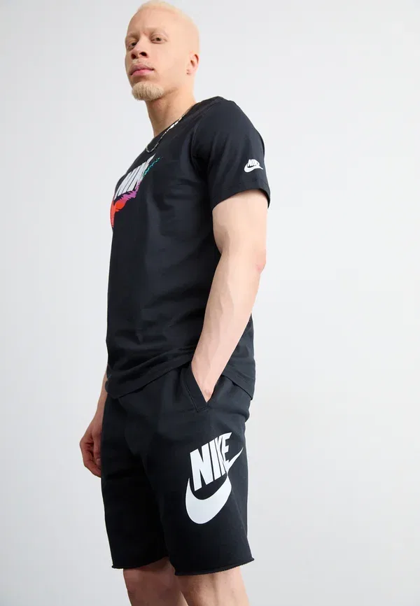 Шорты спортивные Nike Sportswear M nk club alumni ft short tracksuit bottoms, черный — фото 4