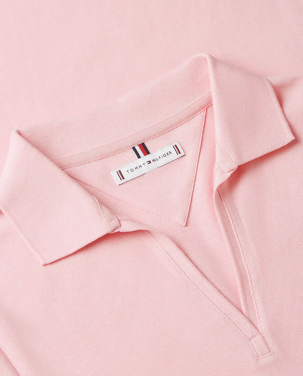 Женское платье-поло из хлопка Tommy Hilfiger, Rosa Claro — фото 3