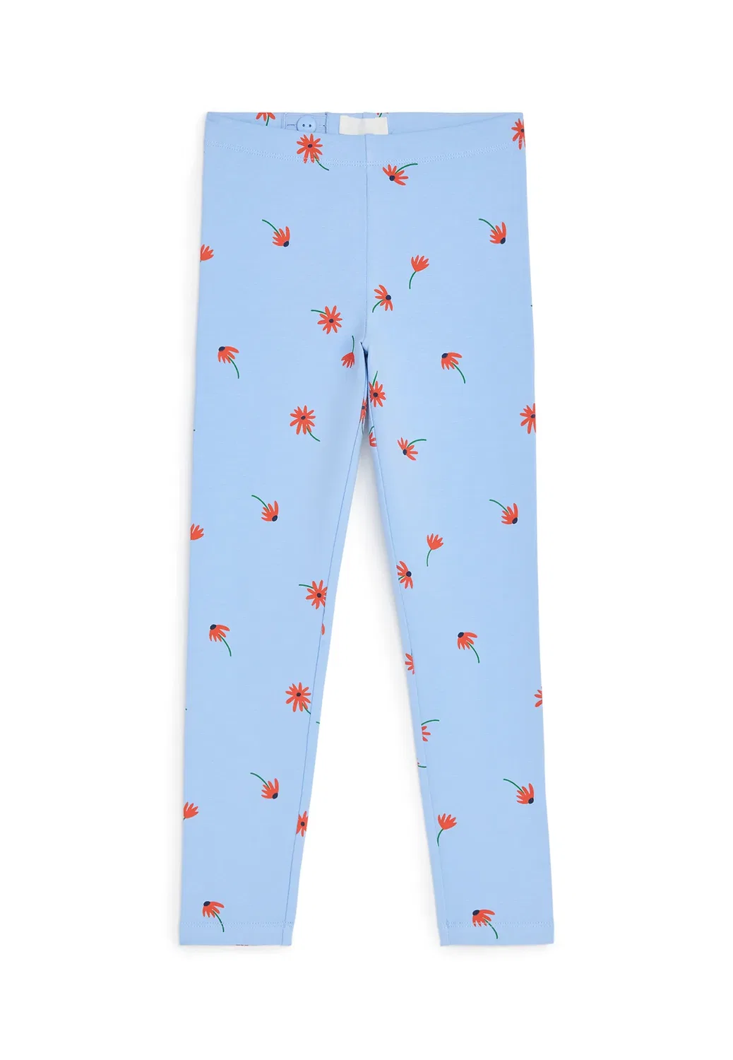 Леггинсы из трикотажа с принтом - леггинсы - брюки Arket, Light Blue