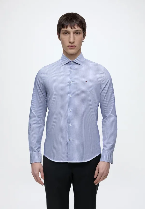 Рубашка с принтом в полоску Striped shirt Tommy Hilfiger, Regal Blue/White, белый