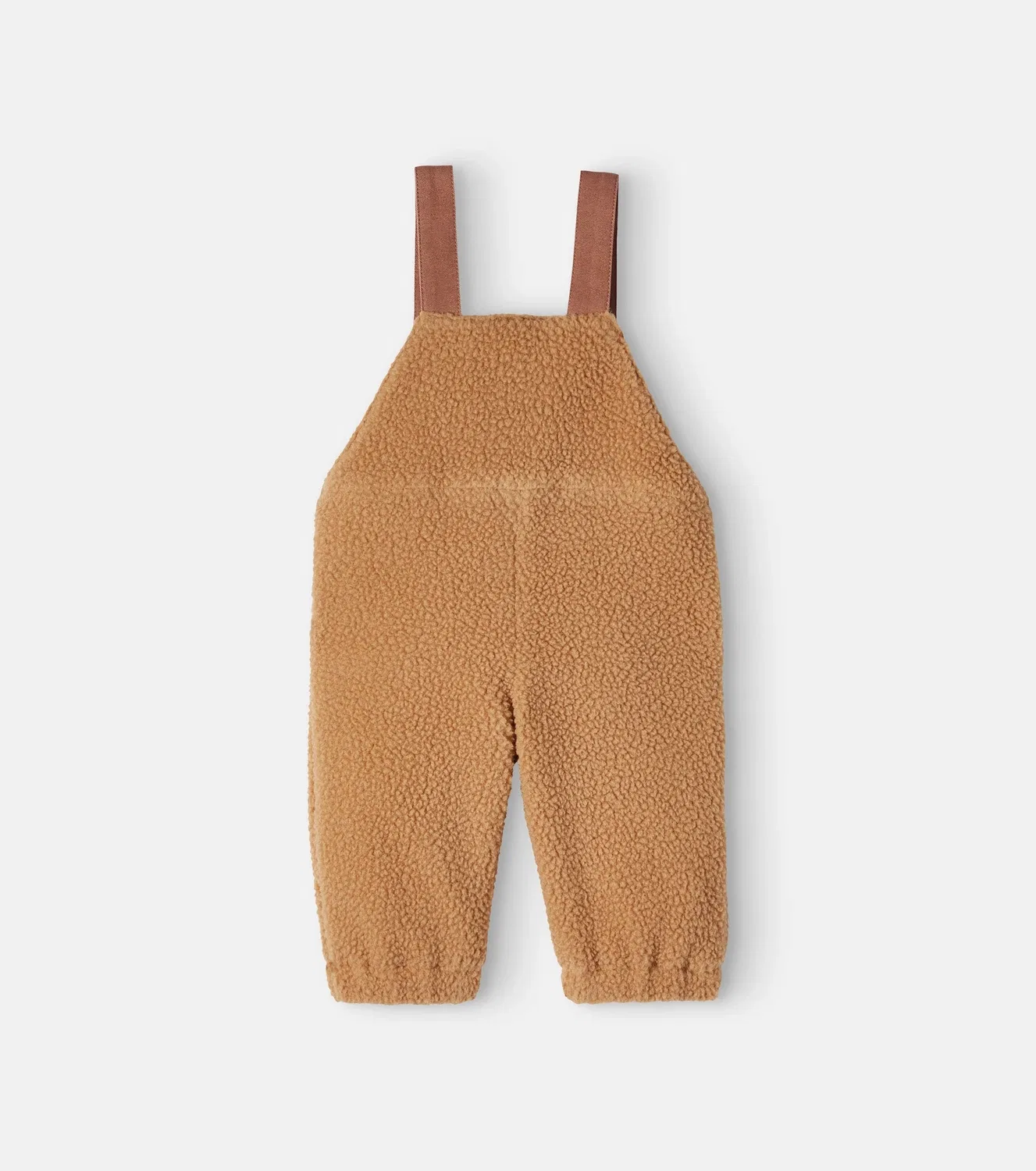 Комбинезон из флиса с вышивкой в виде мишки Stella Mccartney Kids, коричневый — фото 3