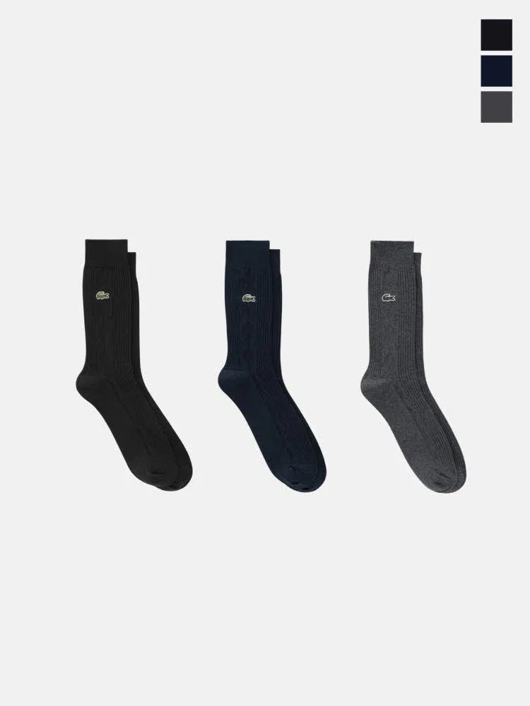 Носки мужские, модель Agial LACOSTE, Black