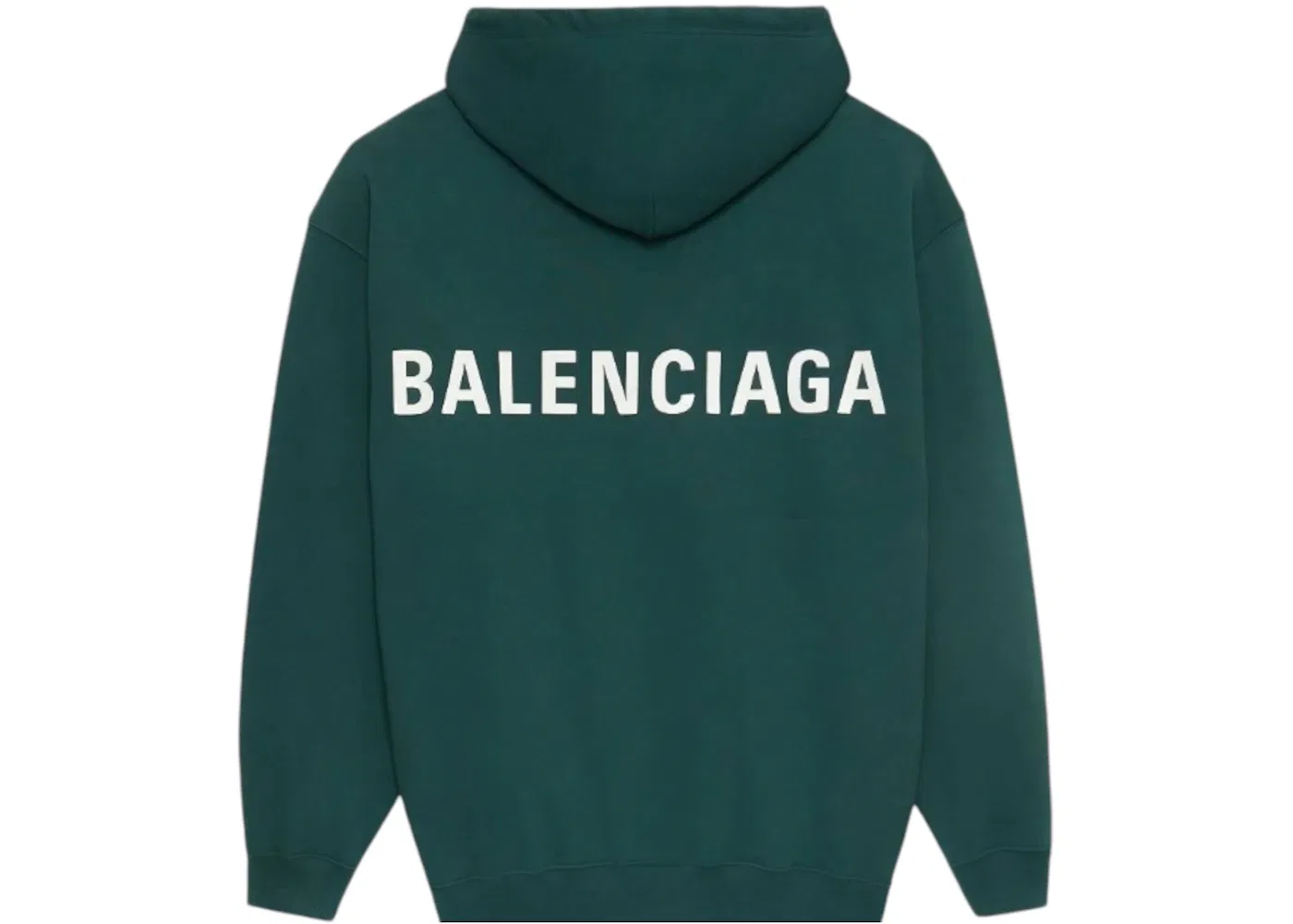 Мужская худи с длинным рукавом Hoodie Balenciaga, Green/White
