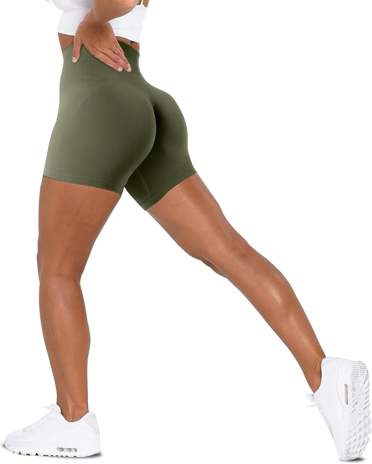 Женские шорты для плавания с высокой талией Generic, Army Green