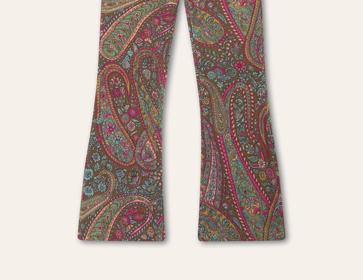 Детские леггинсы клеш с принтом Peace Paisley Oilily, мультиколор