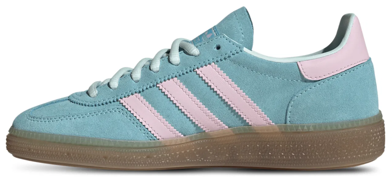 Детские кроссовки Handball Spezial Adidas, цвет Pulse Aqua/Clear Pink/Gum — фото 2