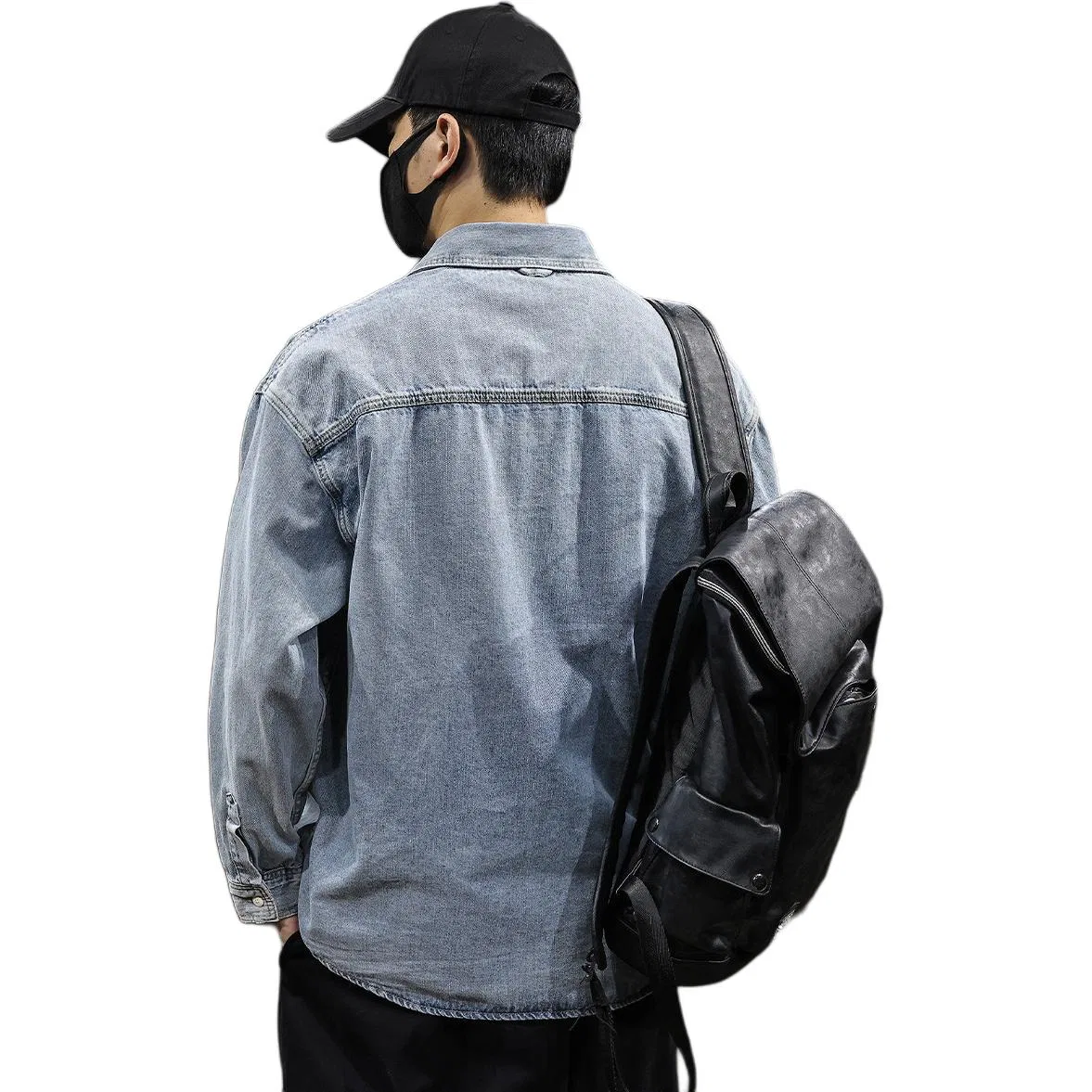 Детская рубашка из денима Tonlion, Light Blue — фото 3