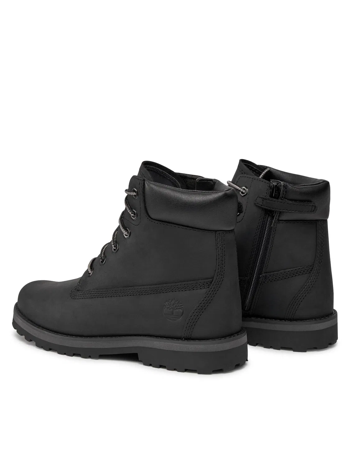 Ботильоны на шнуровке для мальчика Courma Kid Timberland, черный — фото 3