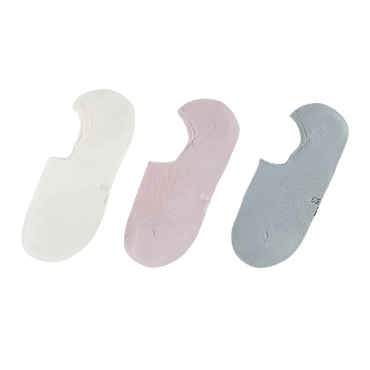 Детские носки-невидимки 3 пары DECATHLON, Purple/White/Gray