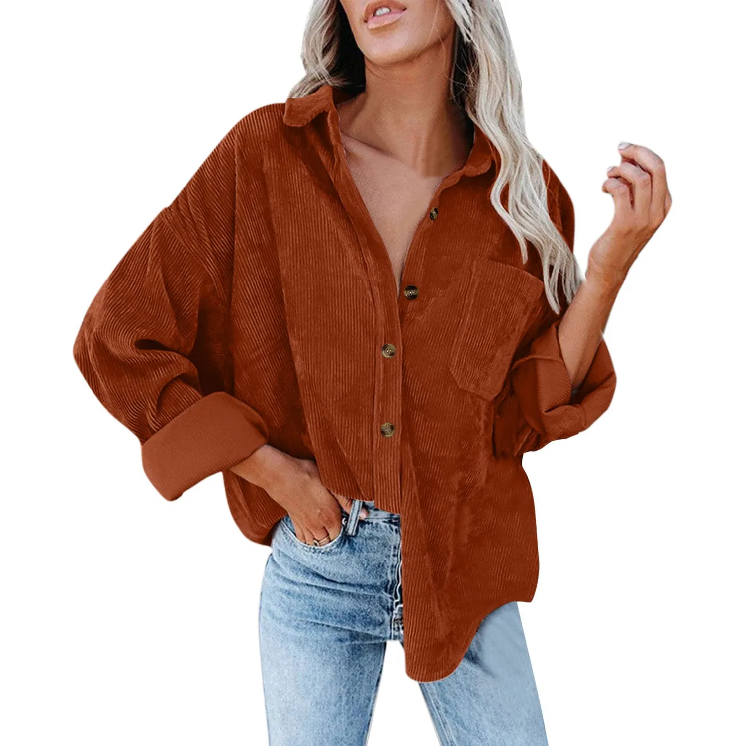Женское худи с длинным рукавом Oversized Striped, Colour: Orange