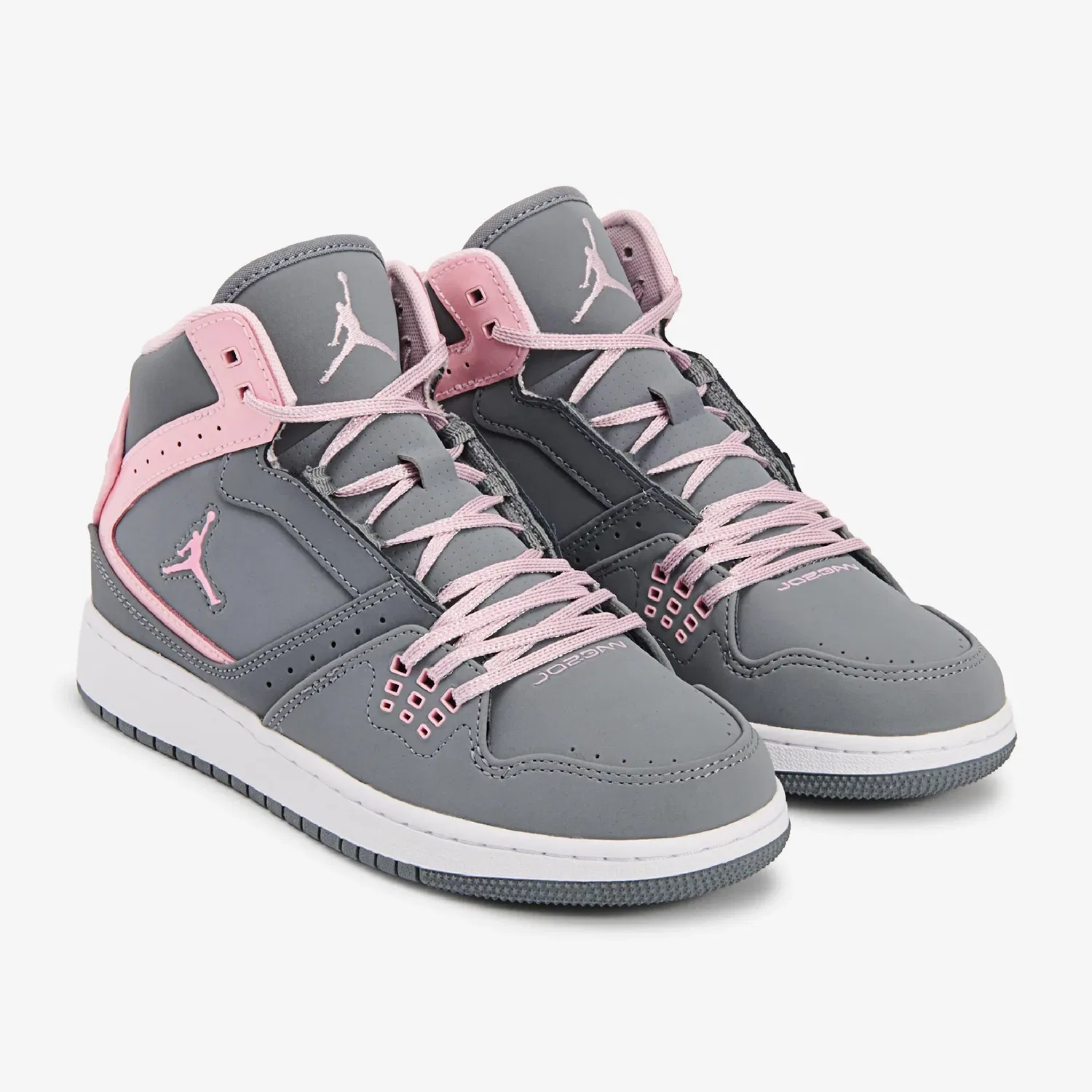 Детские кроссовки средней высоты 1 Flight Jordan, Grey/Pink