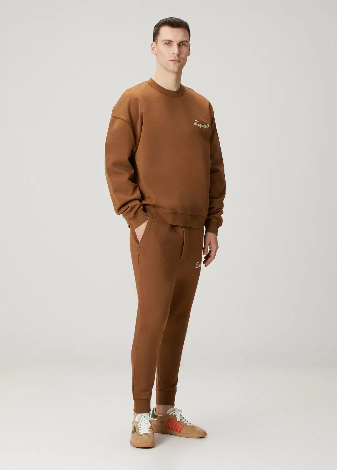 Свитшот Relax Fit Signature Dsquared2, brown — фото 2