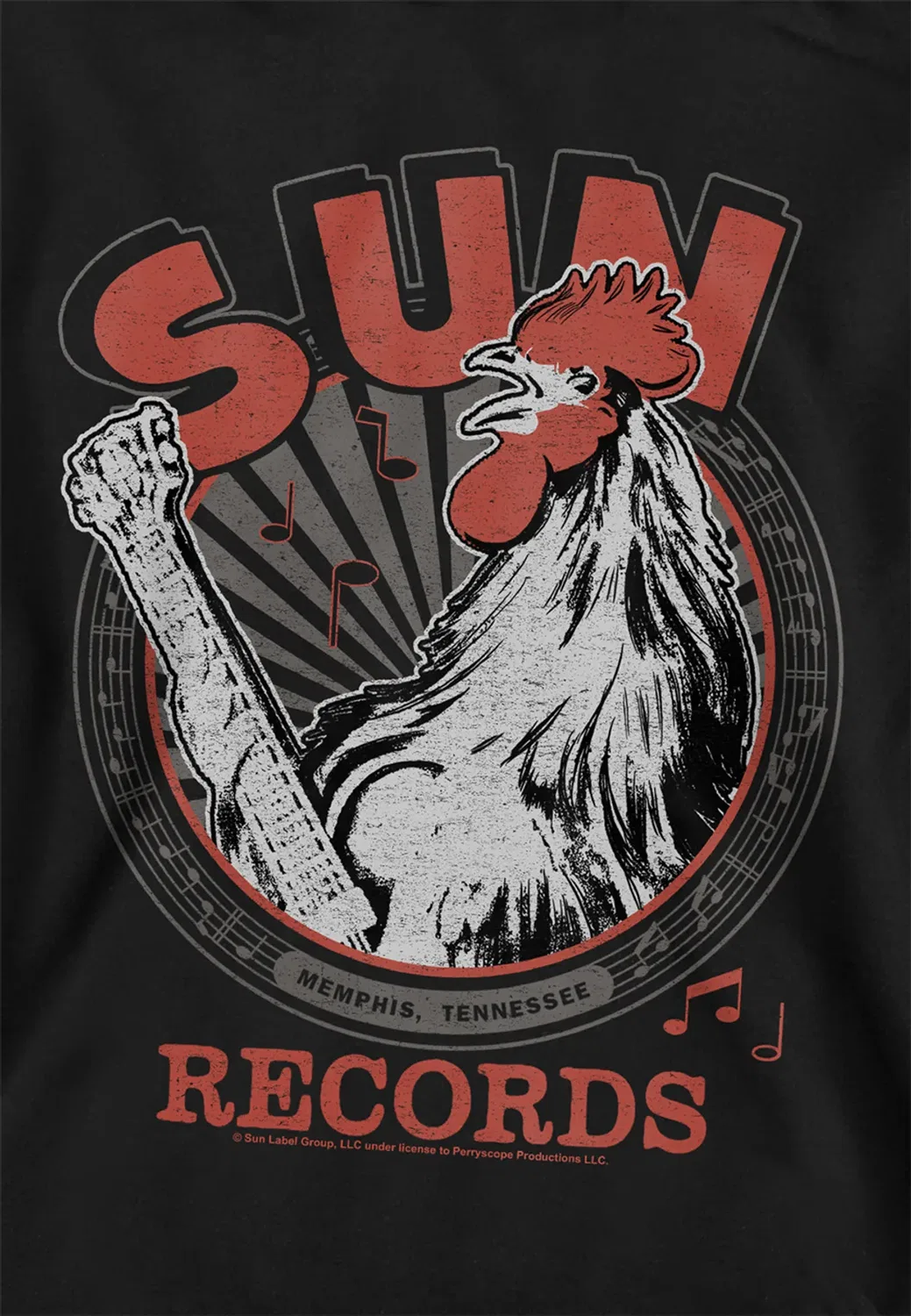 Детский худи с принтом Music Youth Kids Sun Records, Black — фото 2