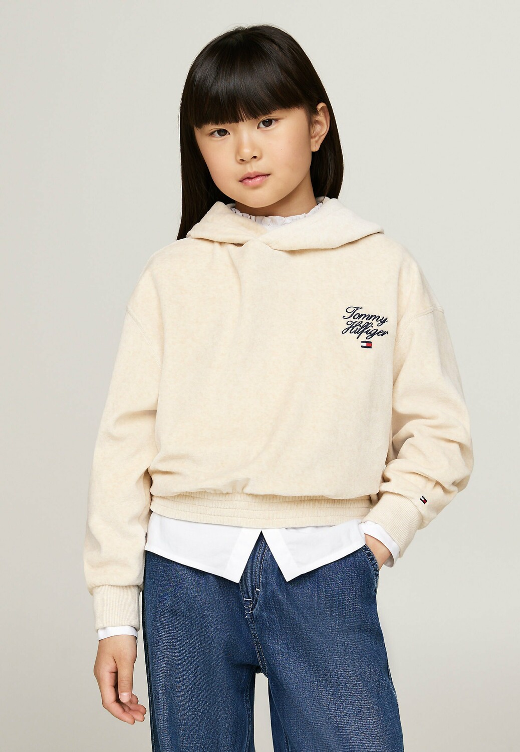 

Толстовка с капюшоном Tommy Hilfiger, бежевый