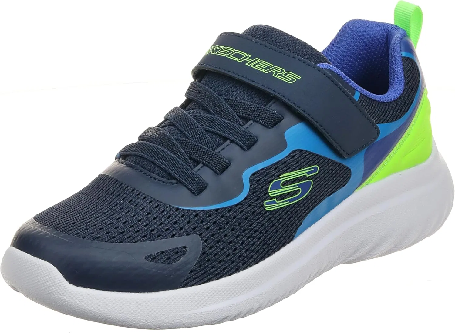 Детские кроссовки для мальчиков Bounder 2.0 Aqua Pace Skechers, Navy/Lime