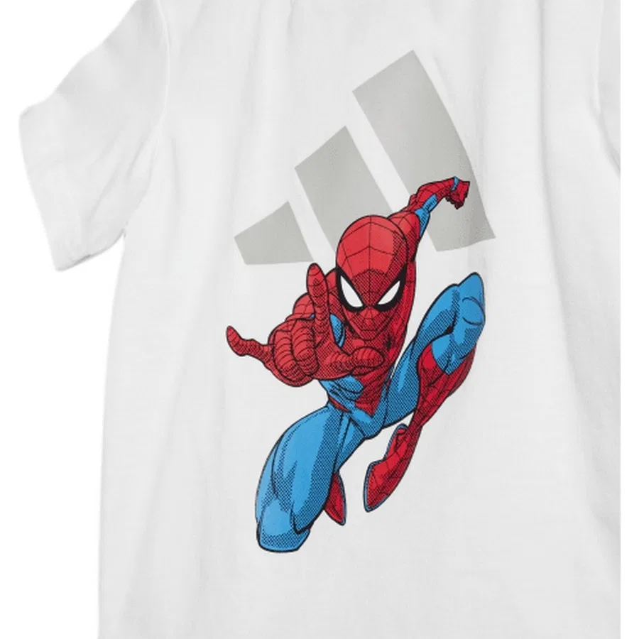 Детский спортивный комплект с принтом Marvel Mrvl Sm T Set adidas, Белый — фото 2