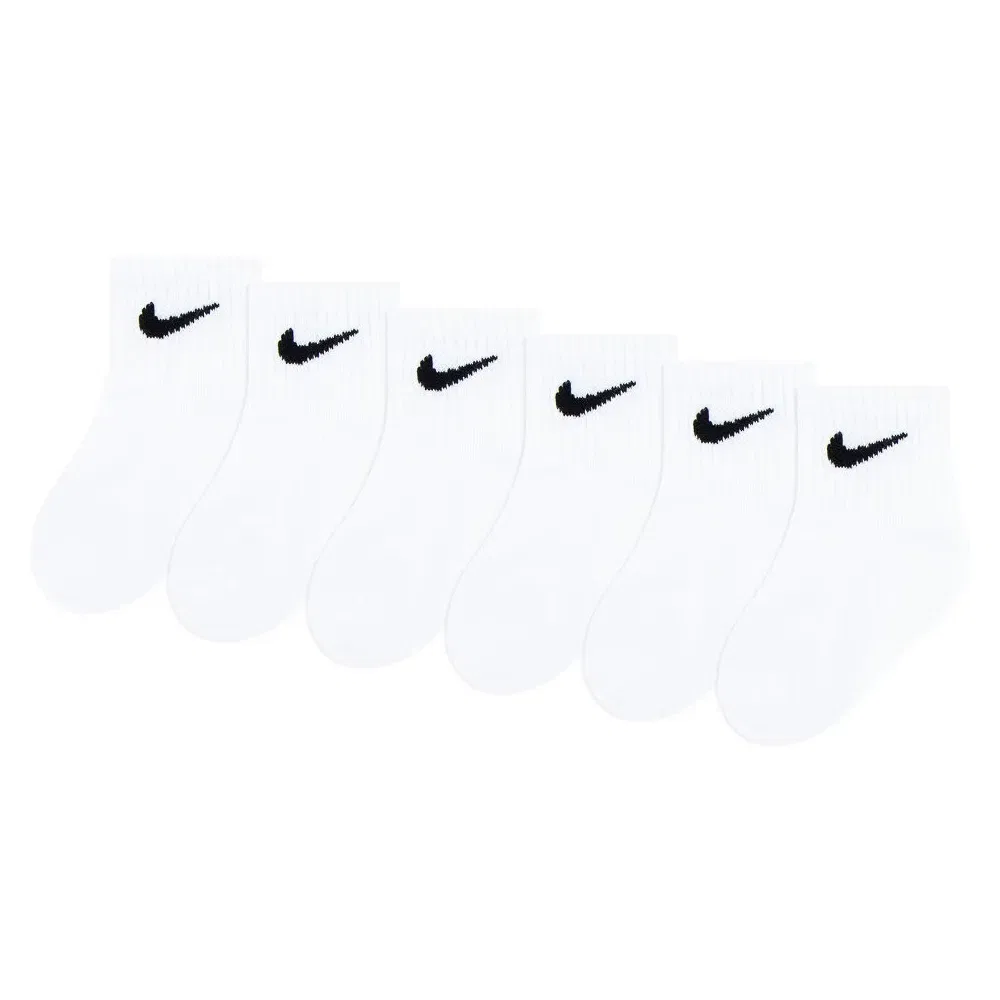 Носки Nike Swoosh Ankle, 6 пар, белый