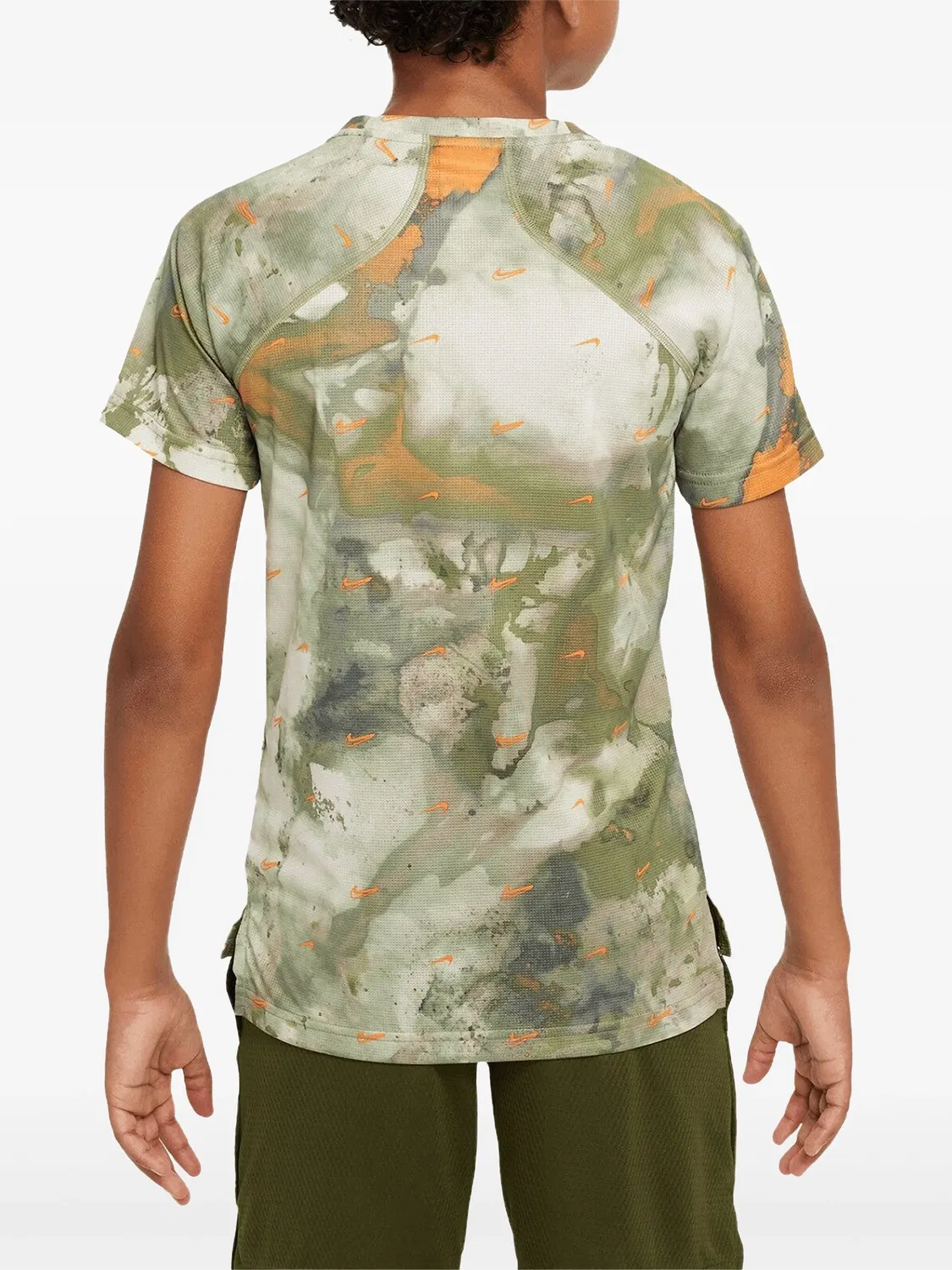 Футболка Dri-fit Col Aop Green Nike, зеленый — фото 2