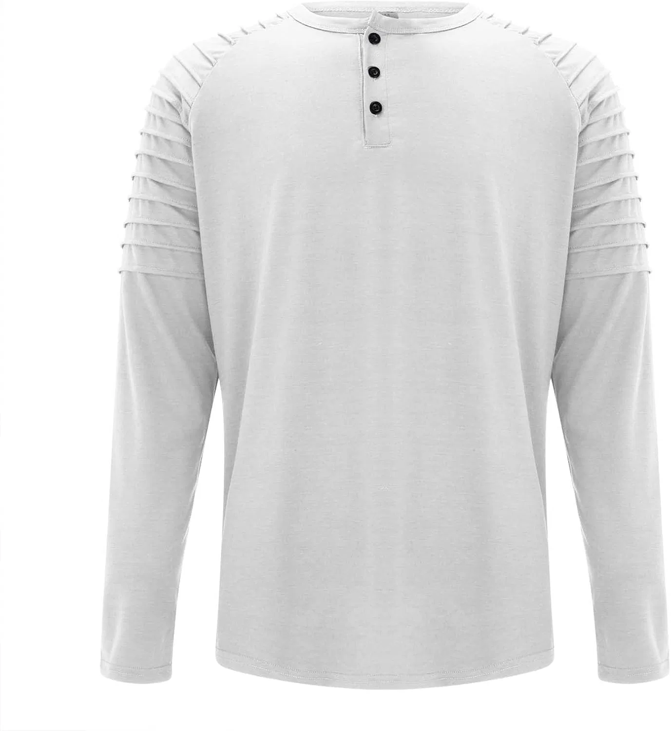 Мужская спортивная футболка поло с длинным рукавом Muscle, White — фото 2