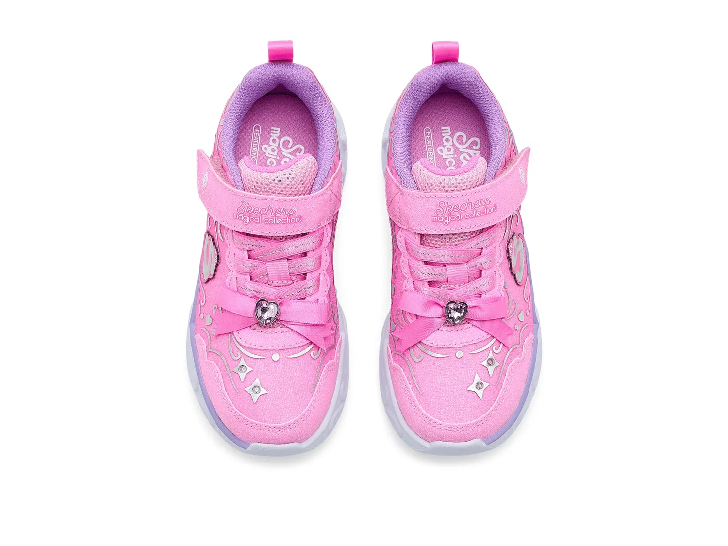 Кроссовки Lights-Princess Steps 303732L (для маленьких и больших детей) Skechers Kids, Pink — фото 3
