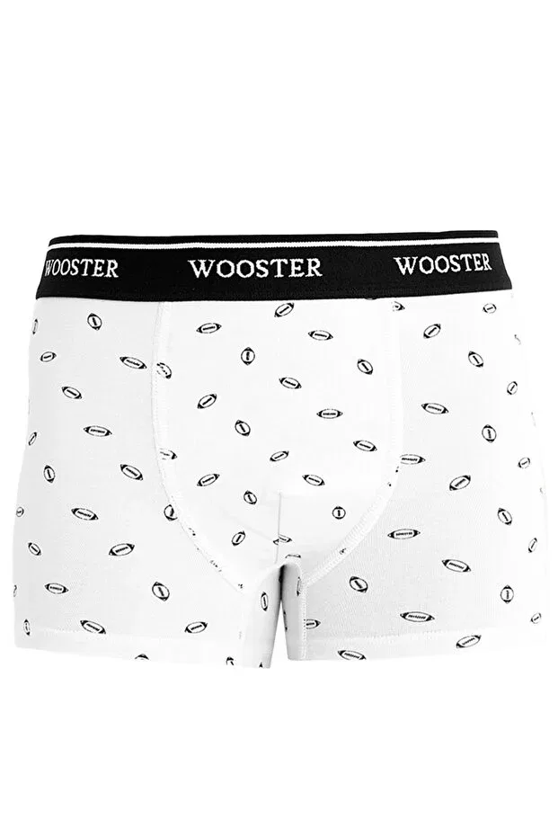 Детские боксеры для мальчиков с принтом Wooster, Gray-Blue-White — фото 4