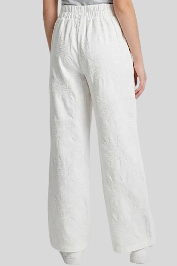 Детские брюки для девочек широкие белые Basics Ww Waka Waka Kids Store, White — фото 2