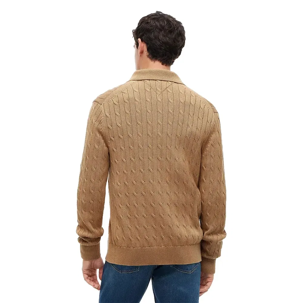 Мужской кардиган из хлопка Tommy hilfiger, Brown — фото 2